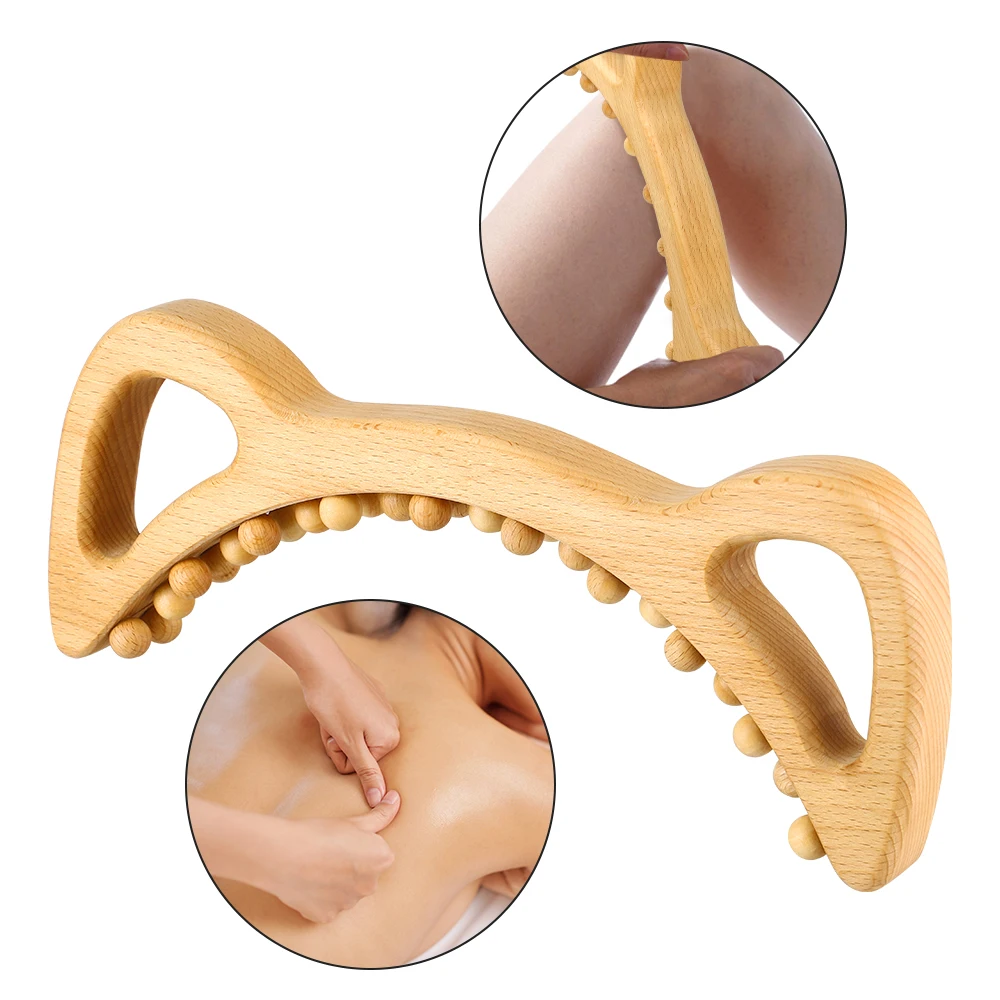 

Wooden Anti Cellulite Lymphatic Drainage Tool GuaSha Scraping Tools Wood Therapy Massager Body Sculpting Tool