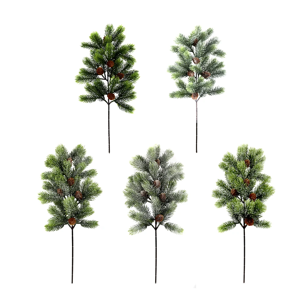 

Pine branches Christmas decoration accessories scene layout supplies simulation pine needles, Customized