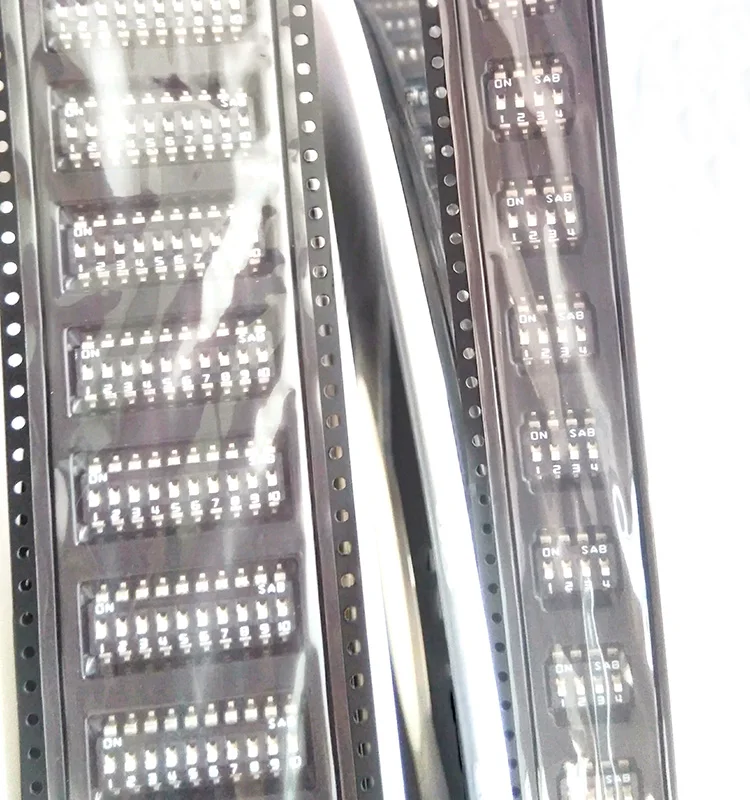 2.54mm Pitch Double Row 8 Pin 4 Position Way SMD DIP Switch