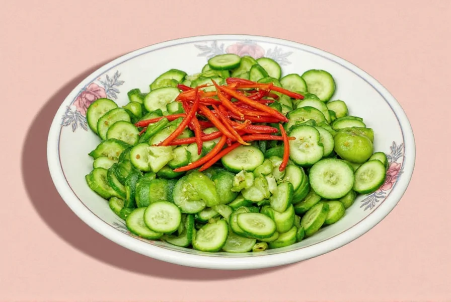 Korean Cucumber in a Market