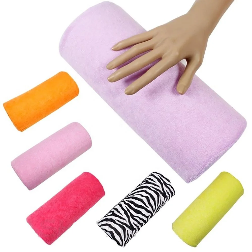 

Nail Art Pillow for Manicure Hand Arm Rest Pillow Cushion Sponge Holder Soft Manicure Equipment Nail Salon Tools, Clear