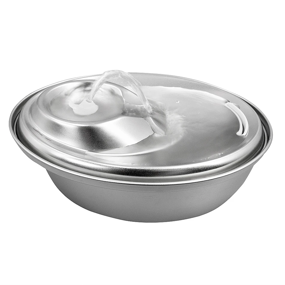 

2020 Newest High quality Stainless Steel pet dog drinking dispenser filters ABS electricautomatic cat water fountain for dogs