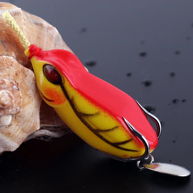 

Quality assurance snakehead jumping frog lure double propeller frog soft baits shad soft ray lure double propeller frog lures, Blue red green white black
