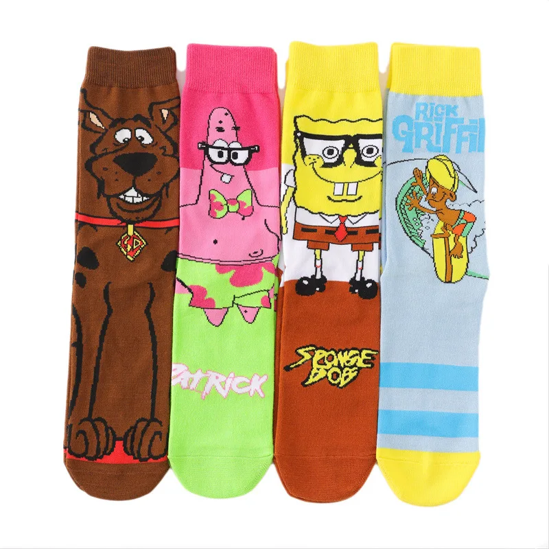 

Hot Sales Custom Design Funny Marvel socks Cute Novelty unisex Anime Funky Socks Cotton Cartoon character tube crew Socks