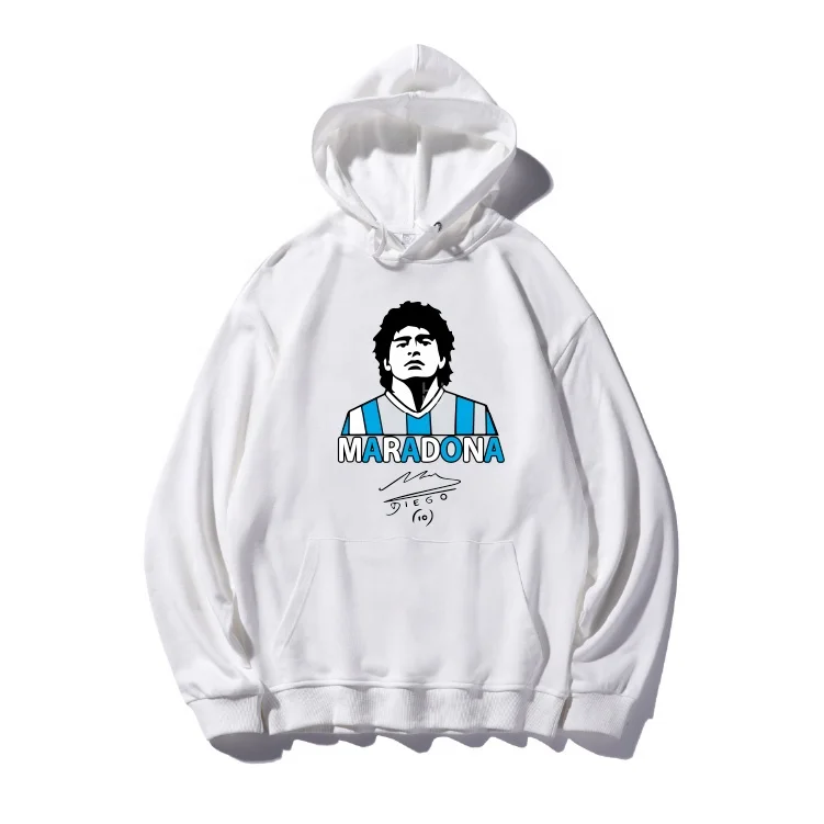 

Football star diego armando maradona print clothes man hoodie new winter cotton hoodies for men, As picture show