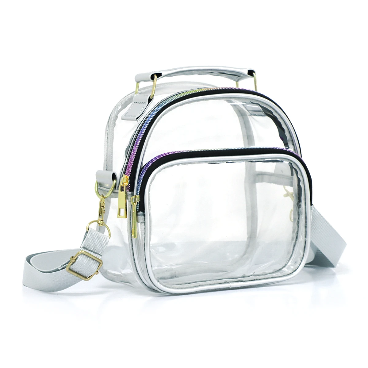 

Clear Purse for Women Clear Bag Stadium Approved See Through Transparent Handbag with Front Pocket