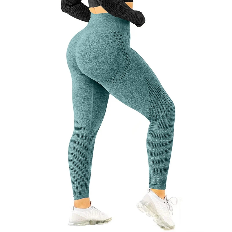 

Wholesale 2021 Women High Waist Seamless Sports Fitness Pants Sexy Gym Yoga Leggings BK280, Blue gray green purple red