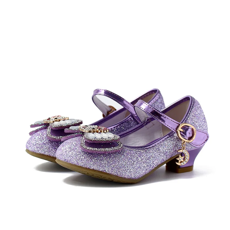 

Autumn Children Rhinestone Glitter Kids Girls Bowknot Shoes Princess Girls Wedding Party Shoes Wholesale, 4 colors