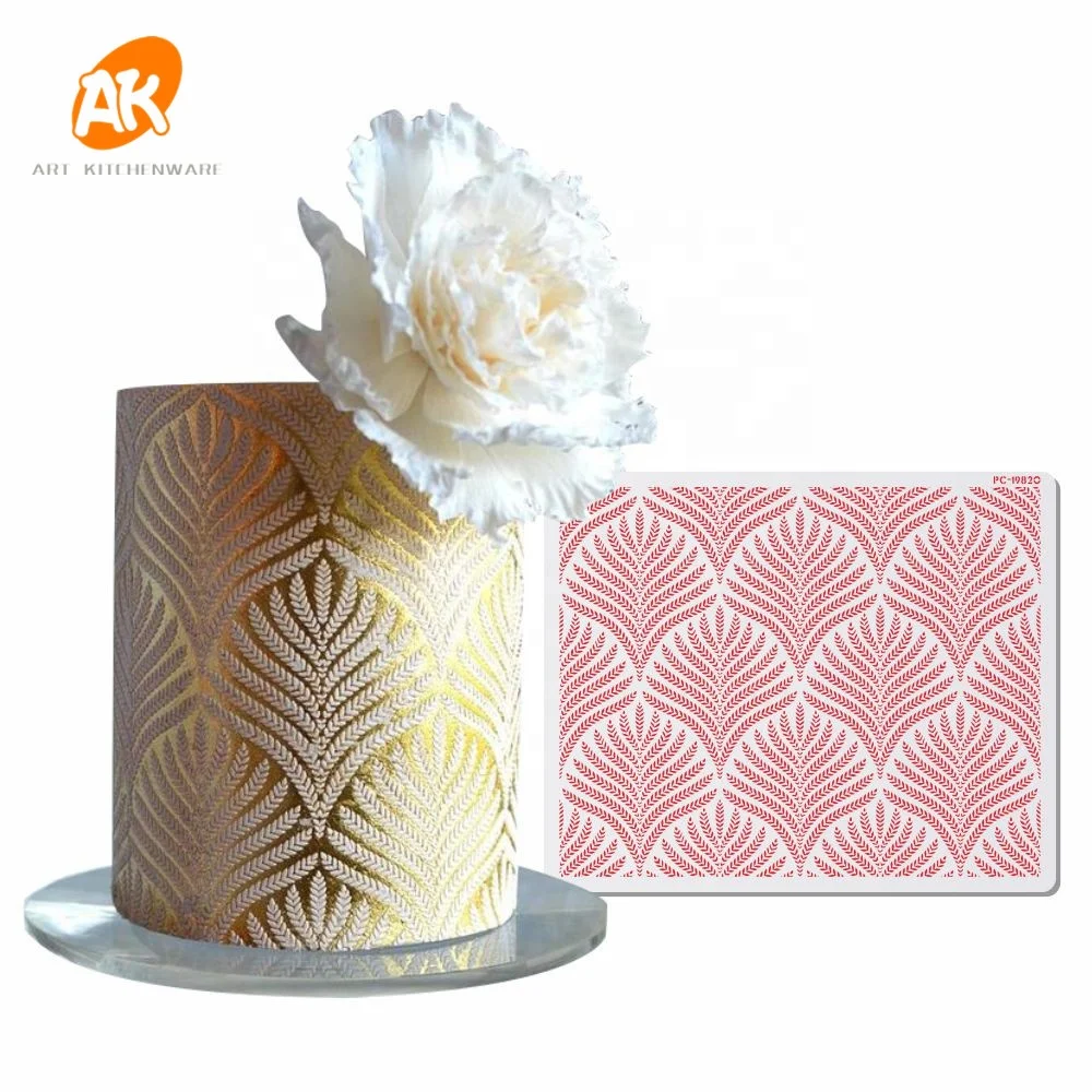 

AK Geometric Prism Cake Stencil Plastic Lace Cake Boder Stencils Template DIY Drawing Stencil for Cake Decorating Tool Bakeware