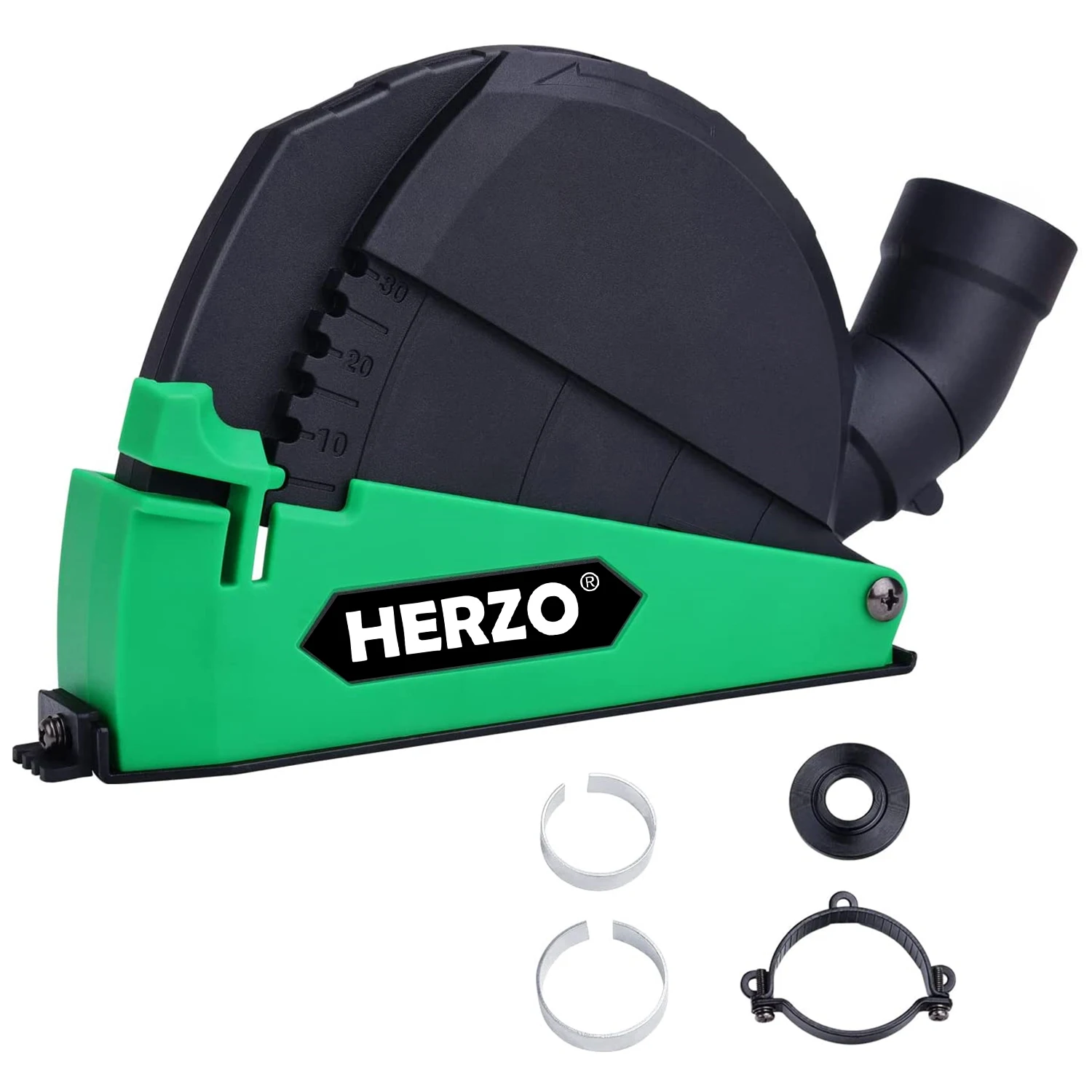 

Herzo 4/5inch 125mm Dust Collector Power Tools Accessories Universal Surface Cutting Dust Shroud For Angle Grinder