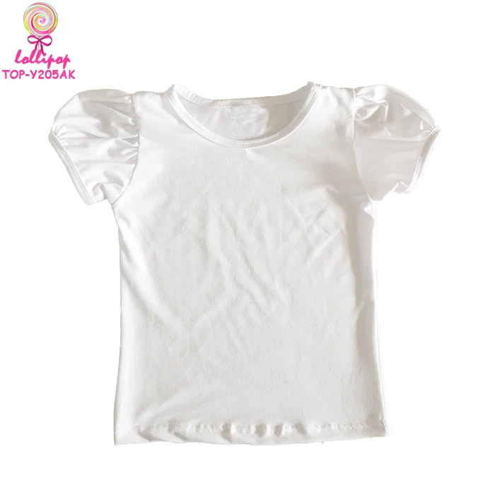 

Children's boutique cotton adorable summer baby tee shirts white infant t shirts 0-12Y