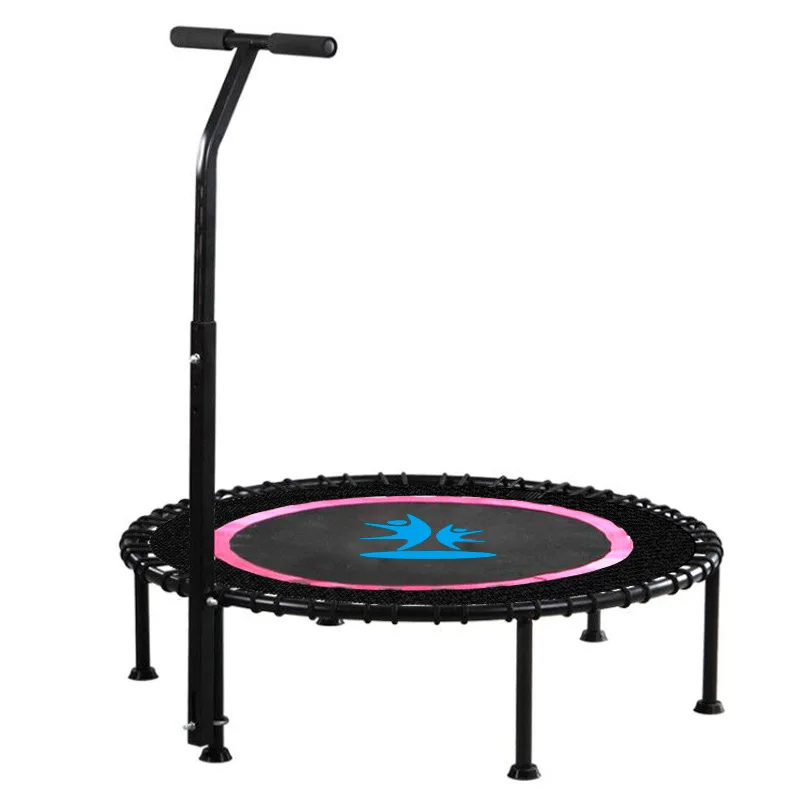 

Gym Equipment Weight loss Fitness Exercise Indoor Gymnastic Mini Trampoline for Sale, Green, rose red