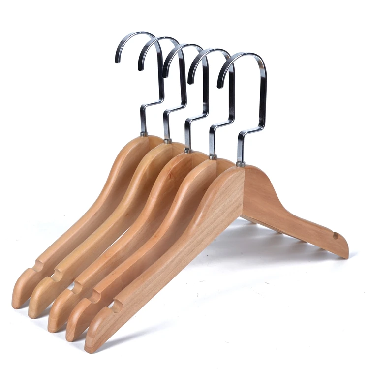 

High Quality Kids Hanger For Children Baby Wooden Hangers, Natural/brown/white/pink/green/black