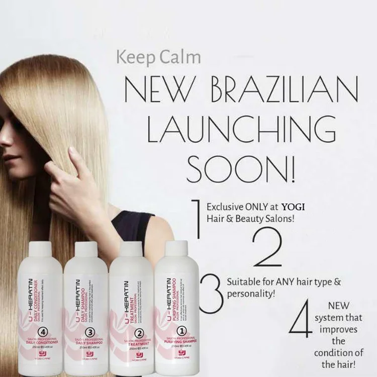 

keratin treatment straight and smooth for all types of hair, White