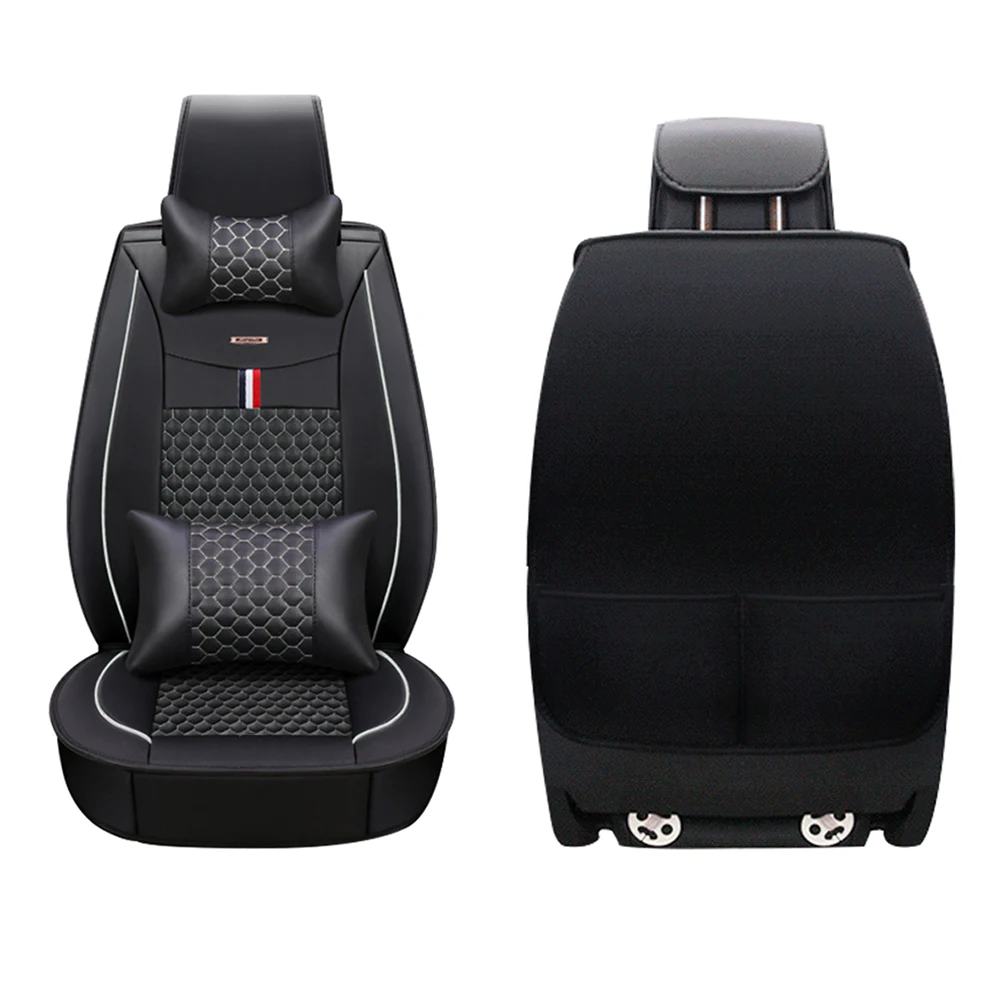 

Muchkey Luxury with Headrest Car Seat Covers Universal Car Seat Protectors Easy Install Car Seat Covers