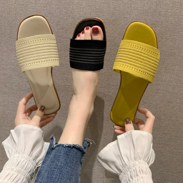 

2022 Wholesale Fashion Female Summer Flat Sandals For Women And Ladies Casual Cute Luxury Leather Beach Women Slippers Sandals