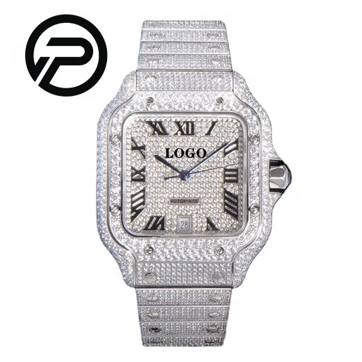 

Diver high-end mechanical Watch 39.8MM 2824 movement QuickSwitch WSSA0013 Luxury brand VVS icy gypsophila diamond Watches