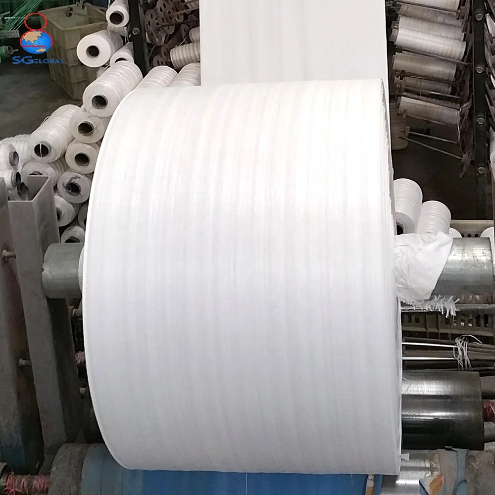 
Wholesale white plastic woven polypropylene bag roll 