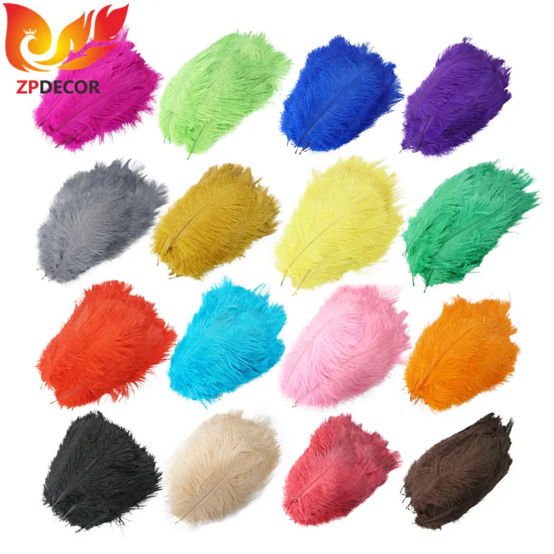 
15-20CM 1packs 20 PCS Frist-Grade Ostrich Feathers for DIY or Arts and crafts 