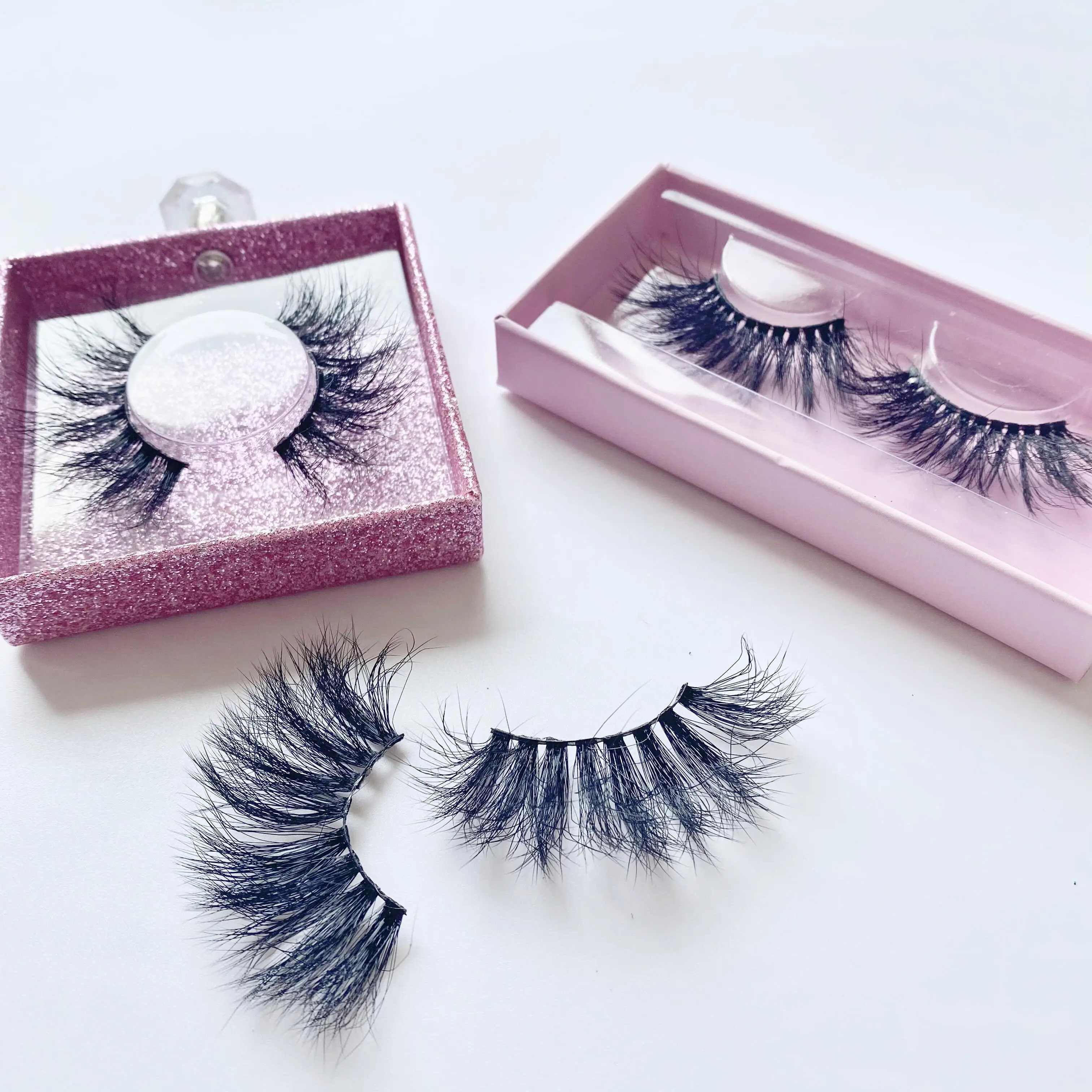 

Faux Mink Lashes Create Your Own Lashes Vendor with Lash Trays 3D 6D Mink Eyelashes Synthetic Faux Mink Eyelashes