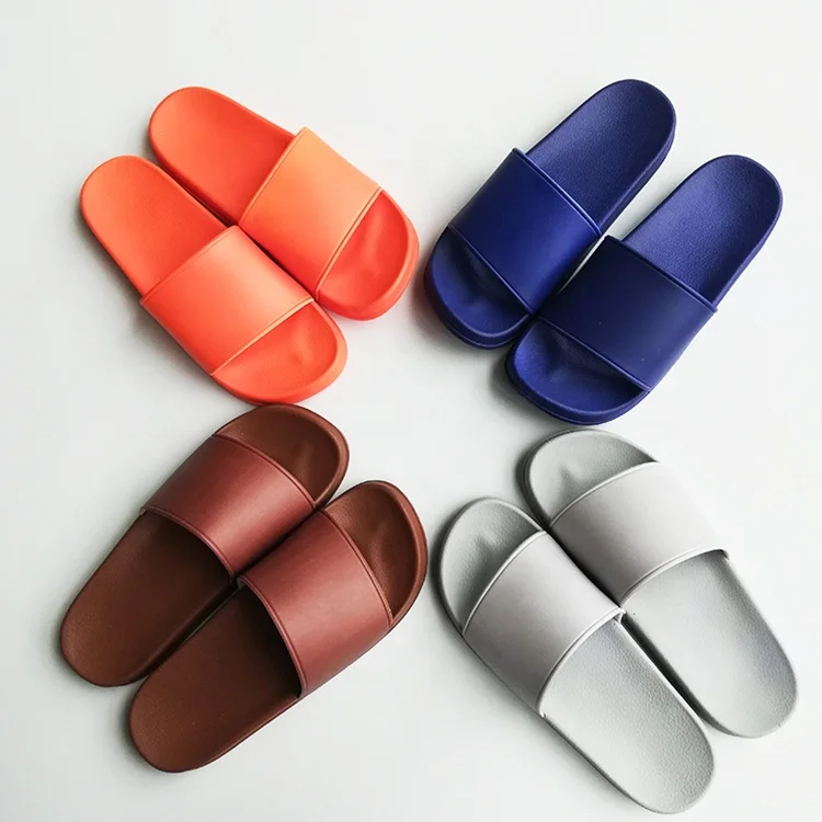 

unisex wholesale 2021 cheap price EVA PVC orange color slippers, multi color printed men women slippers, Blank/customized/print