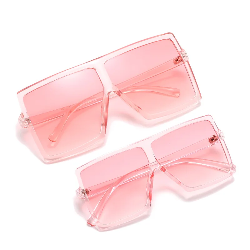 

2022 women and kids girls shades mommy and me oversized frames mother sunglasses 2pcs