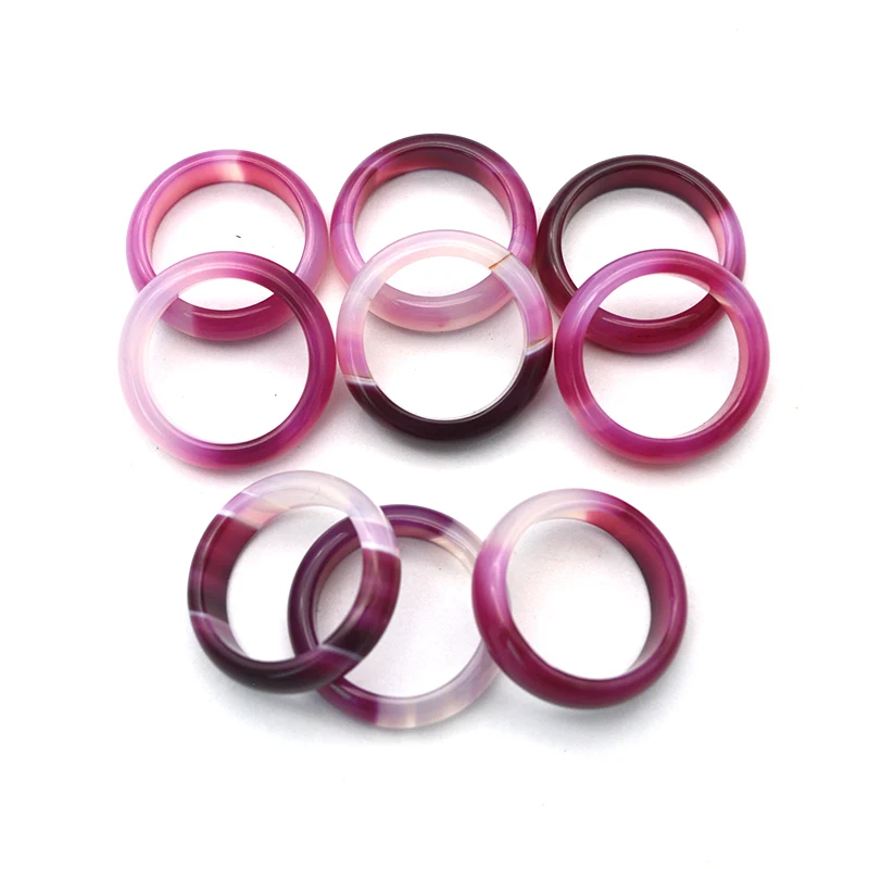 

Hot Sale 100% Natural Red Agate gemstone ring Jewelry Rings Stone Jade Rings For Unisex