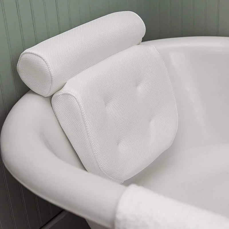 China Manufacture customize logo Luxury non-slip SPA Bath Pillow