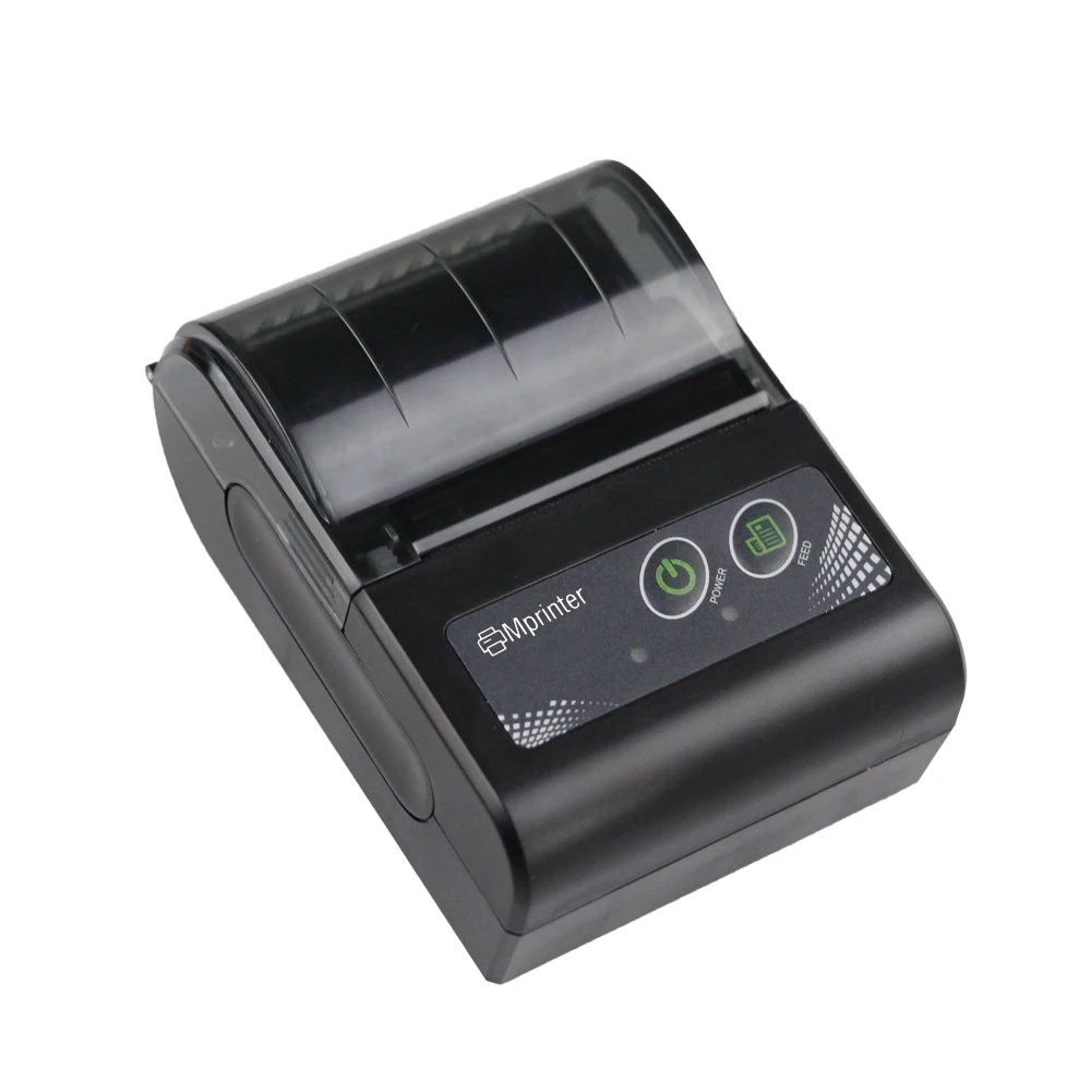 

Portable mini wireless thermal receipt printer 58mm android ios printer, Black
