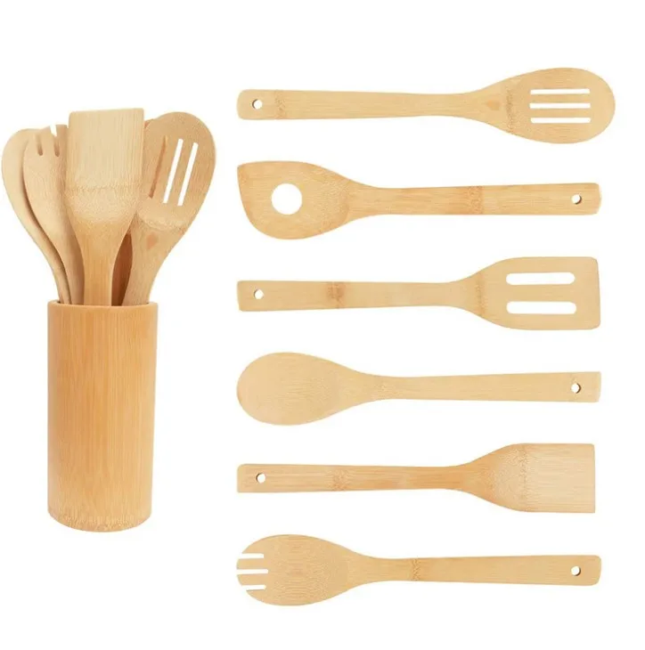 

Non Scratch Natural Bamboo Utensil Set