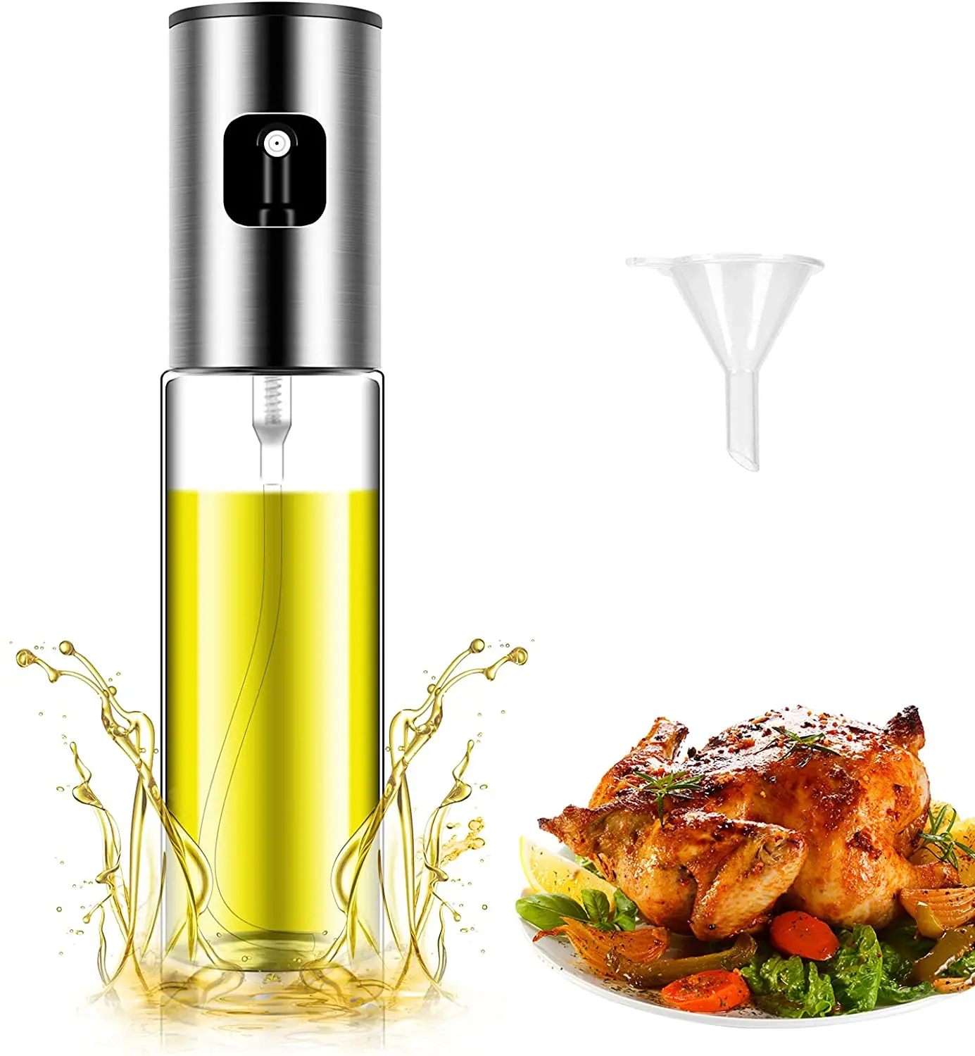 

Kitchen Vinegar Spraying Olive Oil Sprayer for Cooking Mister Olive Oil Spray Bottle