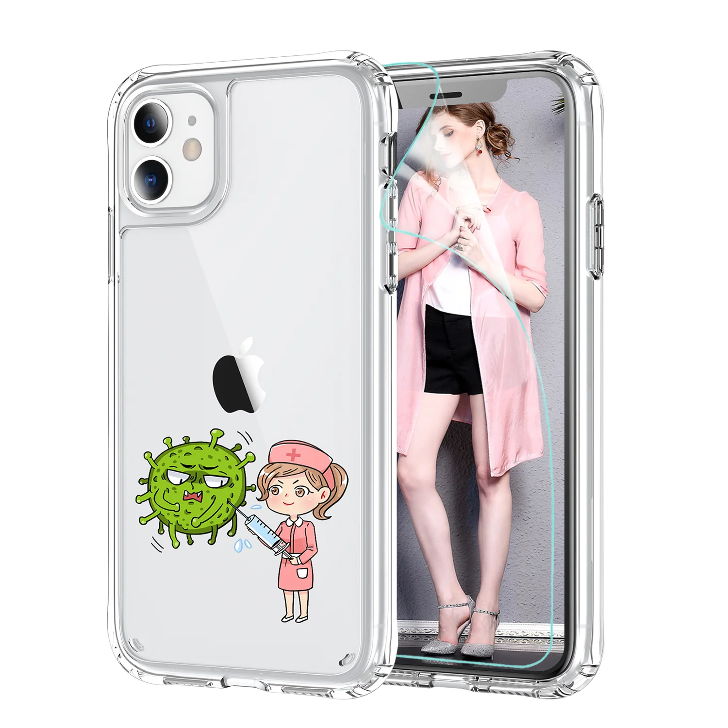 

LeYi clear case for iphone 12 pro designer cases mobile phone bags casing