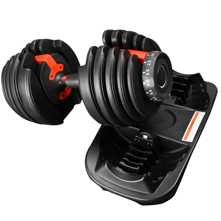 

Fitness equipment adjustable workout dumbbell set weights, Black