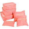 Personalized luggage compression packing cubes portable travel clothes storage bag for lightweight organizer bag