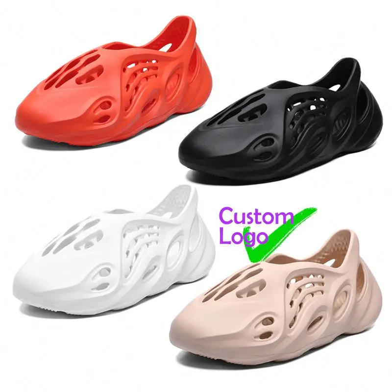 

Yezzy Boost Reflective Style Slippers 2021 Summer Indoor Breathable Pu Sliding Pergola Pantofole Yeezu Eva Outsole Slipper, Customized color