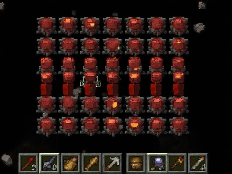 Correct redstone lamp crafting pattern in Minecraft grid