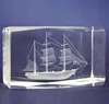 MH-FT031 3d laser engraving Crystal cube for table home decoration