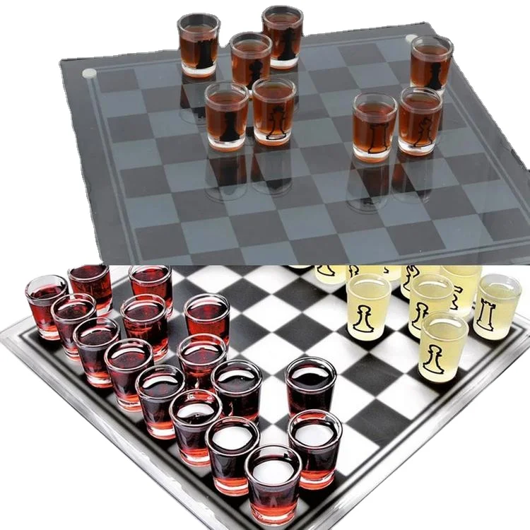 

Small Shot Glass Chess Set Drinking Game Set Chess Set for Adults Drinking Game Small Shot