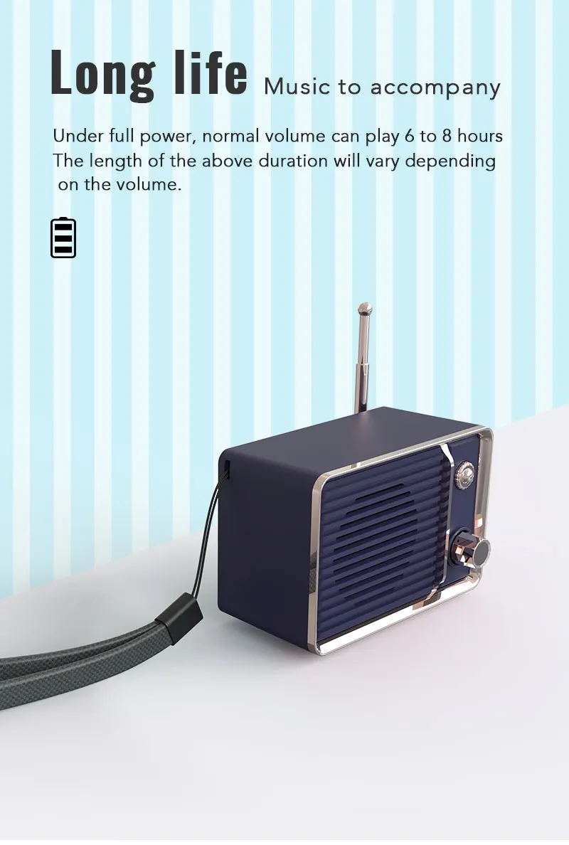 Portable mini 3D Surround Suitcase Bluetooth Radio Player Speaker vintage wireless bluetooths speaker - ANKUX.COM