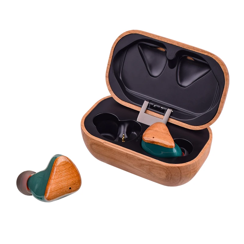 2020 New Double Drivers Wooden True Wireless Earbuds Audifonos Auriculares Tws Pro Bluetooth 5.0 With Earphone Price Custom Logo
