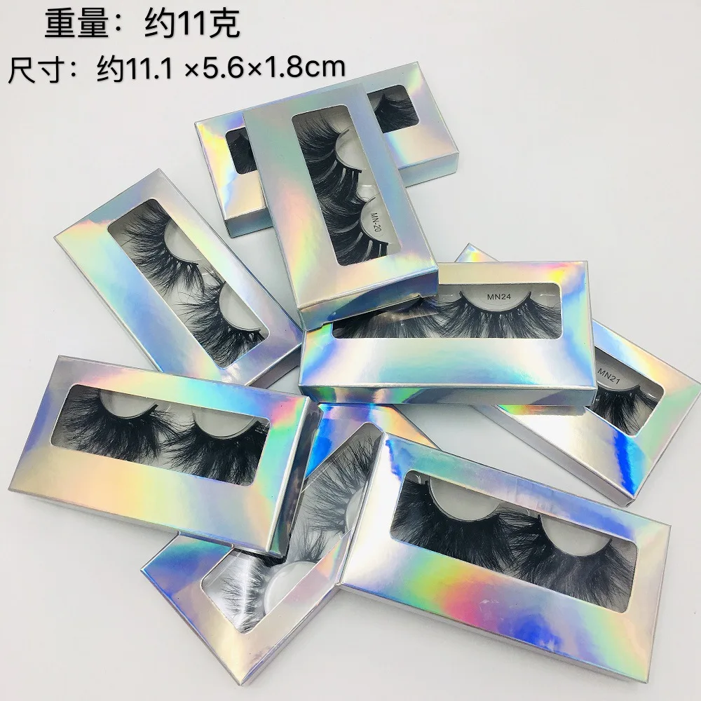 

Wholesale vendor 25mm Fluffy Lashes Eyelashes 3D Mink Accepted Customized Boxes 27mm Mink False Eyelashes Vendor Private label