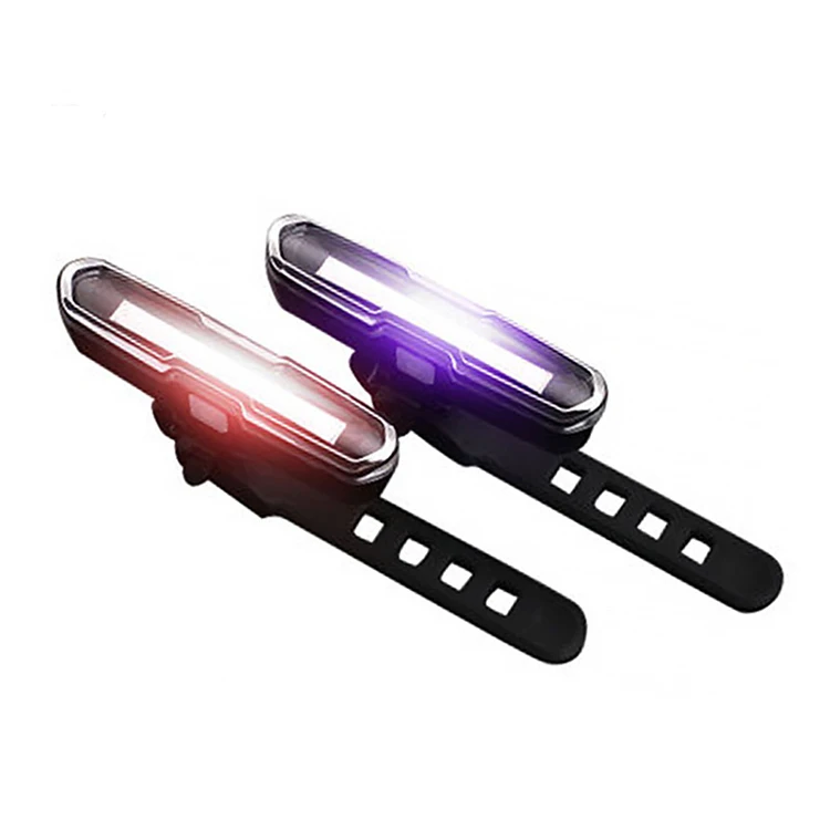 

Bike Accessories Waterproof LED Bicycle Tail Light Rechargeable Red Blue White Warning LED Bike Safety Warning Light Rear, Picture shows