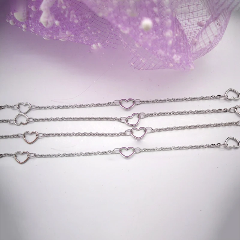 

XuQian Fashion Stainless Steel Heart Shaped Chain for Jewelry Making