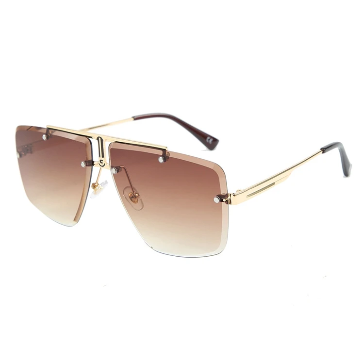 

Model Luxury Trend High Quality Rimless Driving Fashion Sun Glasses Men Sunglasses