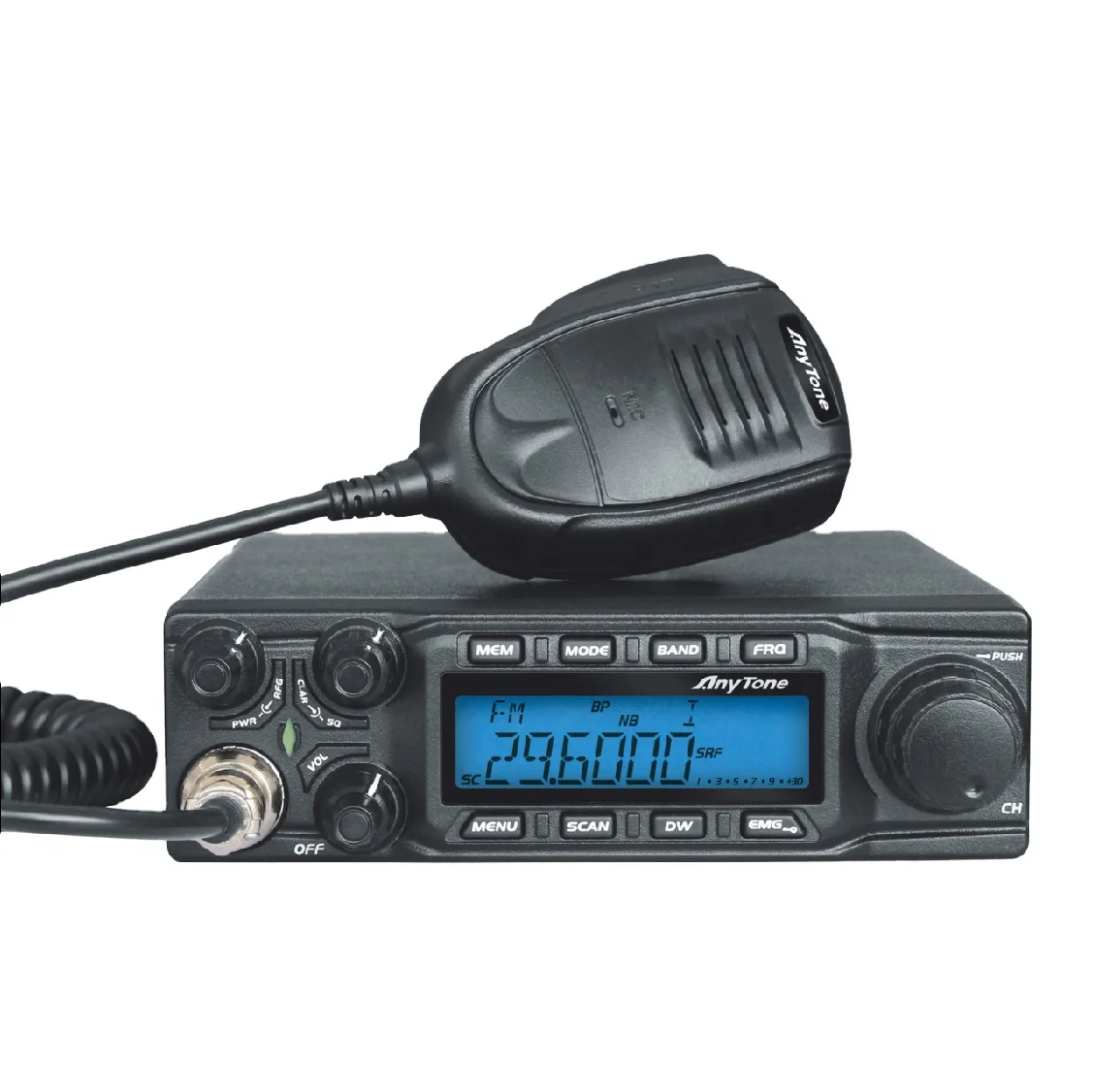 

10 Meter Radio AT-6666 AnyTone 60W Mobile Transceiver Two Way Radio10 meter 28.000-29.700MHz High Power CB Radio
