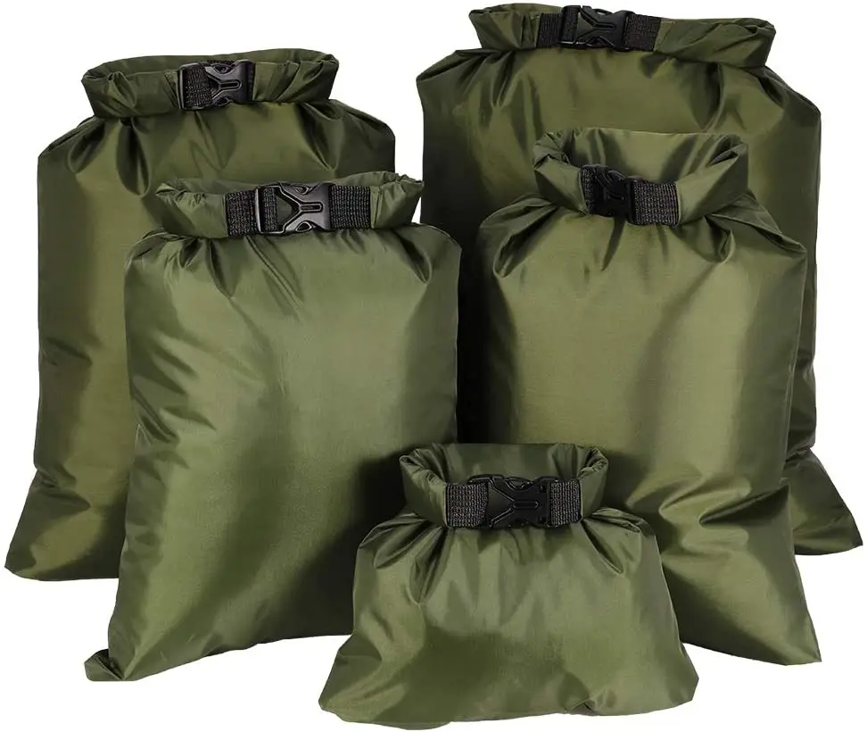 

Lightweight Expandable Outdoor Travel Hiking Fishing Camping use Waterproof Bag, Green