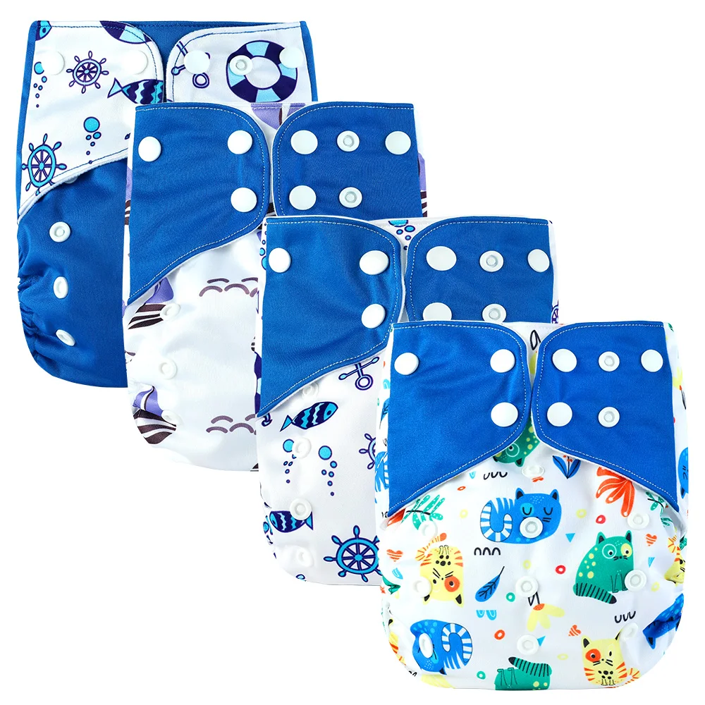
Famicheer PUL Print Reusable AIO Sized Baby Cloth Diaper  (60756697097)