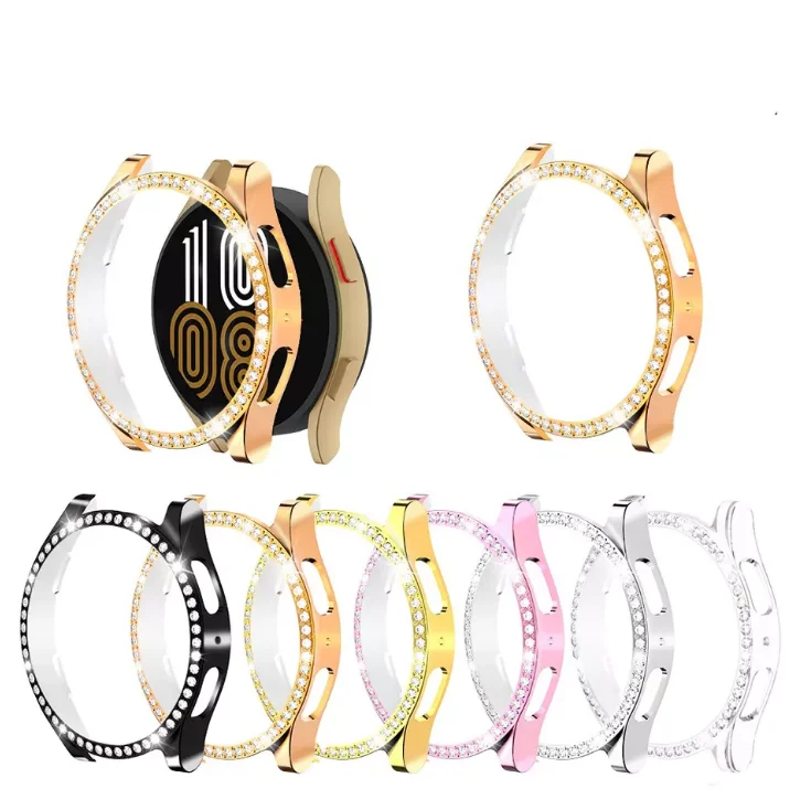 

Diamond Watch Case for Samsung Galaxy Watch 5 44mm 40mm Electroplating PC Bumper Protective Watch Cover for Galaxy Watch5