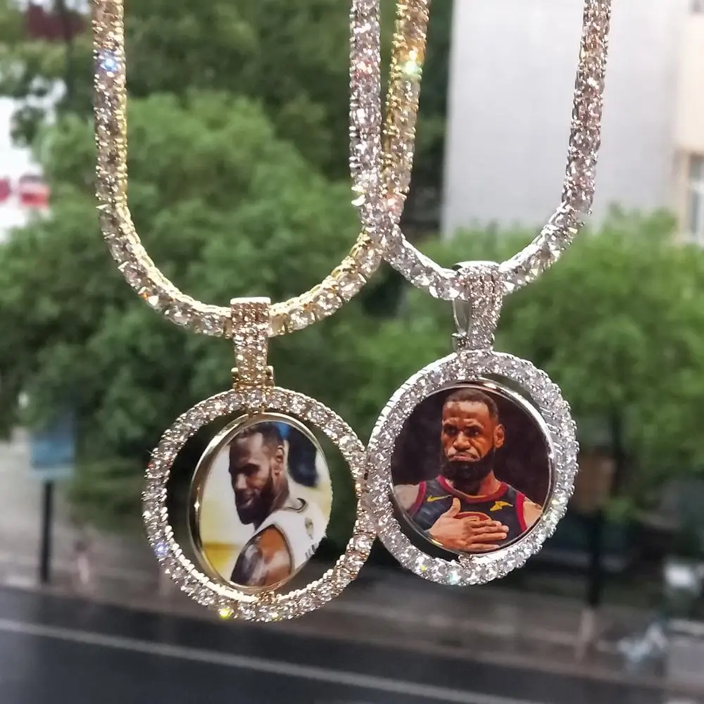 

Trend Custom Photo Necklace Pendants For Men Fashion Hip Hop Jewelry