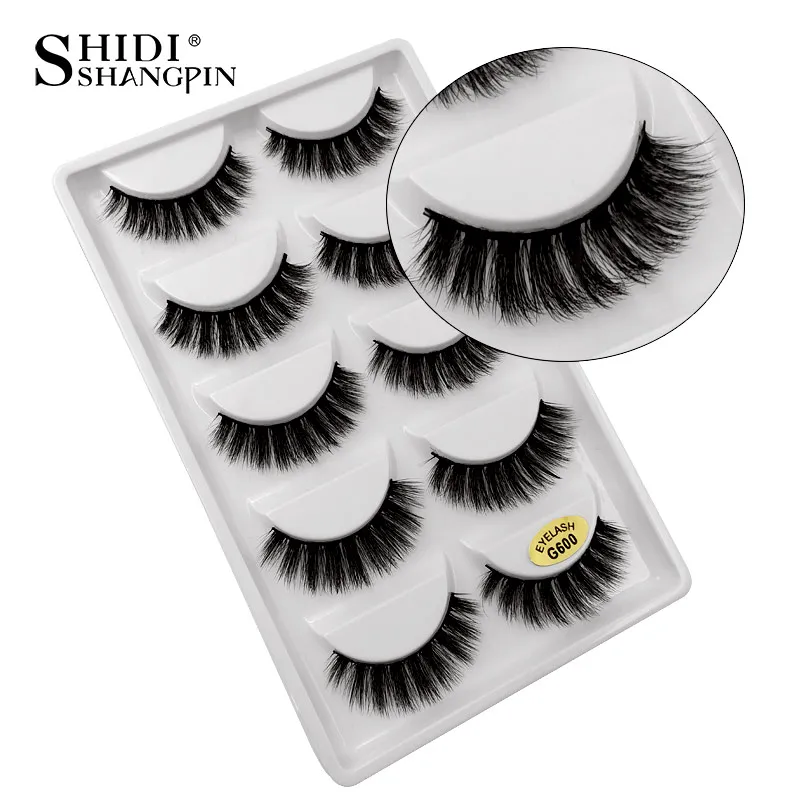 

10 Pairs 3D Mink Eyelashes Natural Thick Long False Eyelashes Dramatic Fake Lashes Makeup Extension Eyelashes maquiagem, Natural black eyelash extension